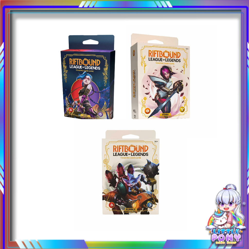 Champion Deck Riftbound  : League of Legends TCG  JINX / Rumble / Fiora (p2)