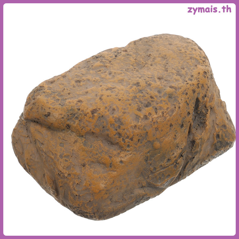 Backyard Weatherproof Fake Rock Key Hider Faux Stone Garden ที่วางที่ซ่อนอยู่ปลอมสําหรับภายนอก zymai