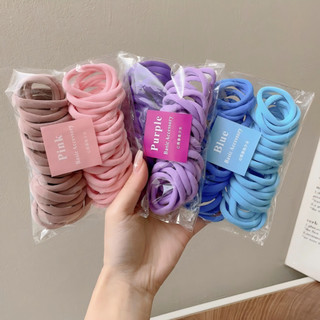 50 ชิ้น 1 ชุด หลายสี ยางรัด สไตล์เกาหลี น่ารัก
