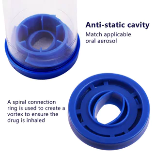 เด็กผู้ใหญ่ปักเป้า Asthma Inhaler Spacer Atomizer Spacer Mist ถังเก็บหน้ากากสําหรับเด็กทารก