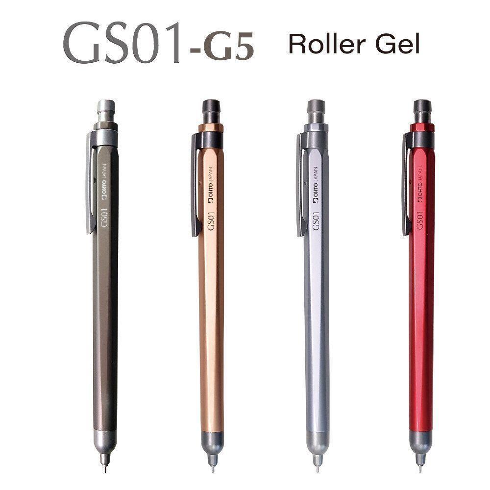 ✨ญี่ปุ่นญี่ปุ่น OTTO Ledo ปากกาเจล GS01-G5 Horizon Metal Rod G2 Push Pen Refill 0.5