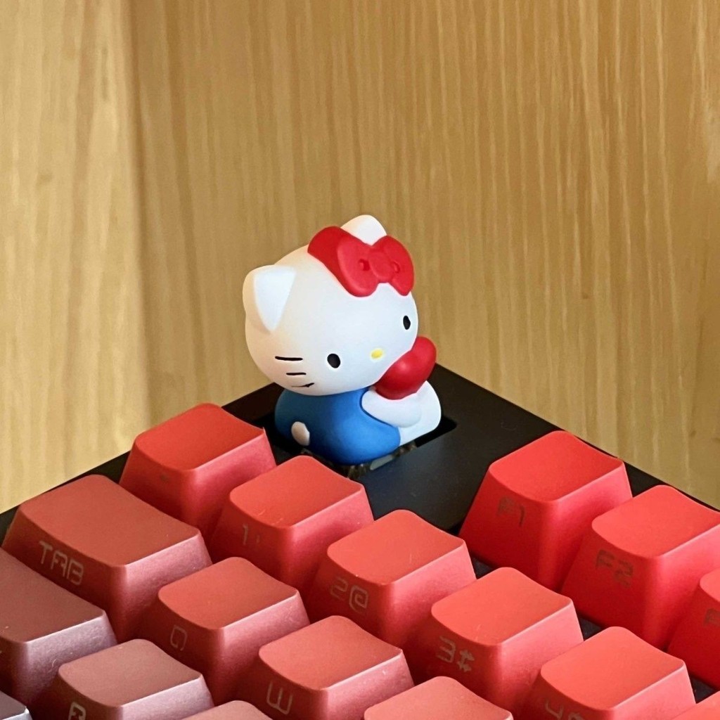 2025Hello Kitty Love Merchanted Keycap ที่ไม่ซ้ํากัน Keycap น่ารักที่กําหนดเองคีย์บอร์ด ESC Keycap 2