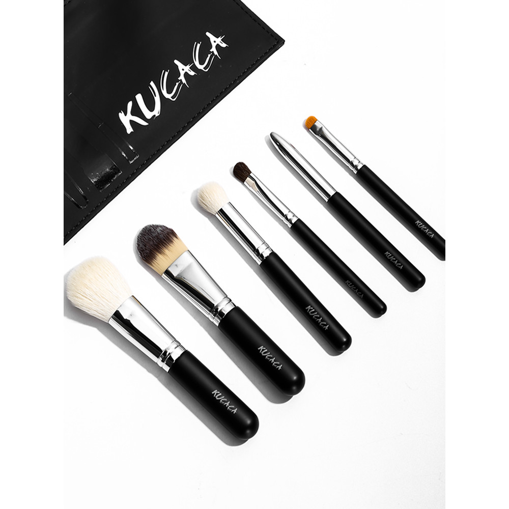 [คลังสินค้าพร้อม] KUCACA Premium Basic Makeup Brush Makeup Set Six Pack