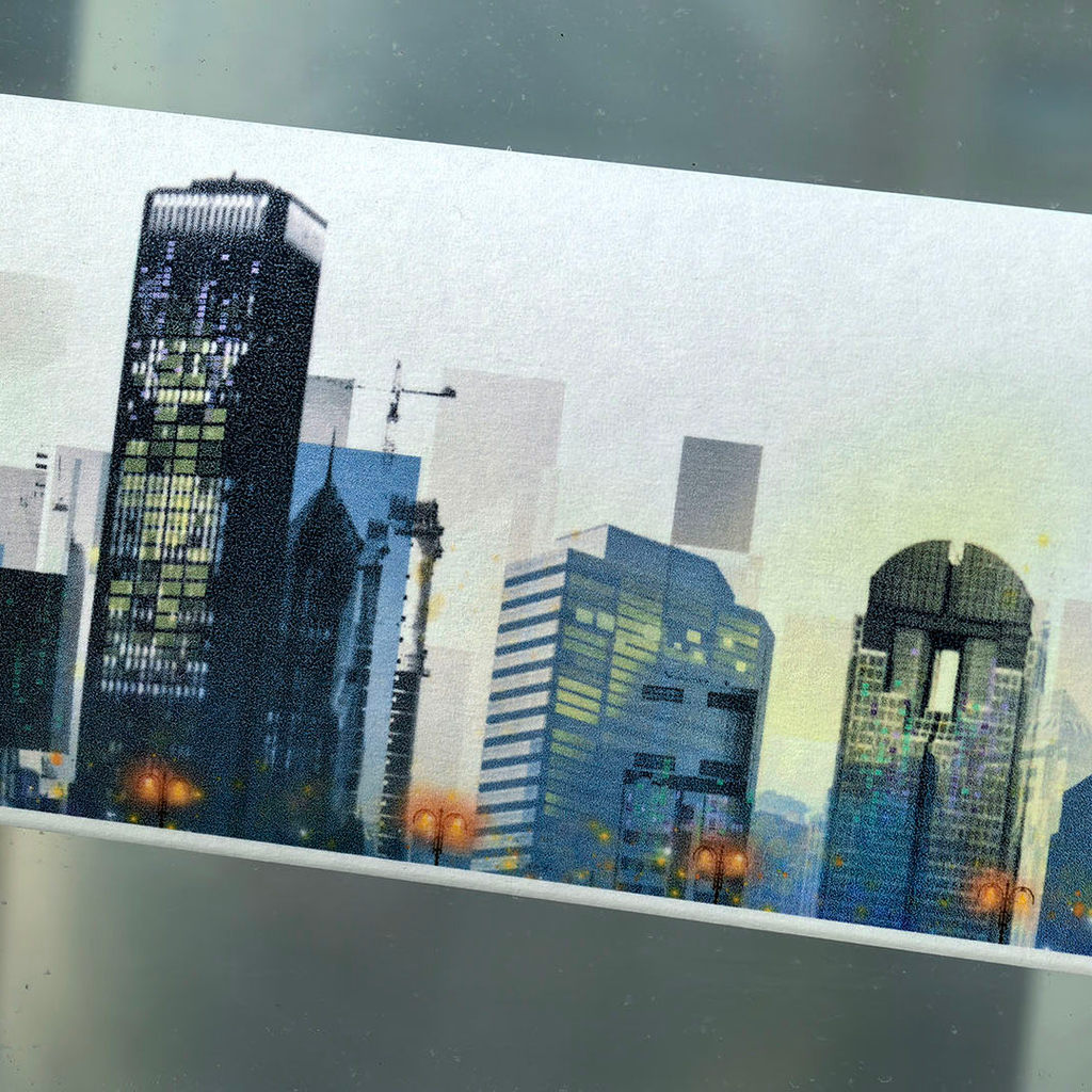 OKMT ใหม่เจ็ดวัน Zixia Room Good Night City Street Trail Washi คู่มือน้ํามันพิเศษตกแต่งภูมิทัศน์เทป