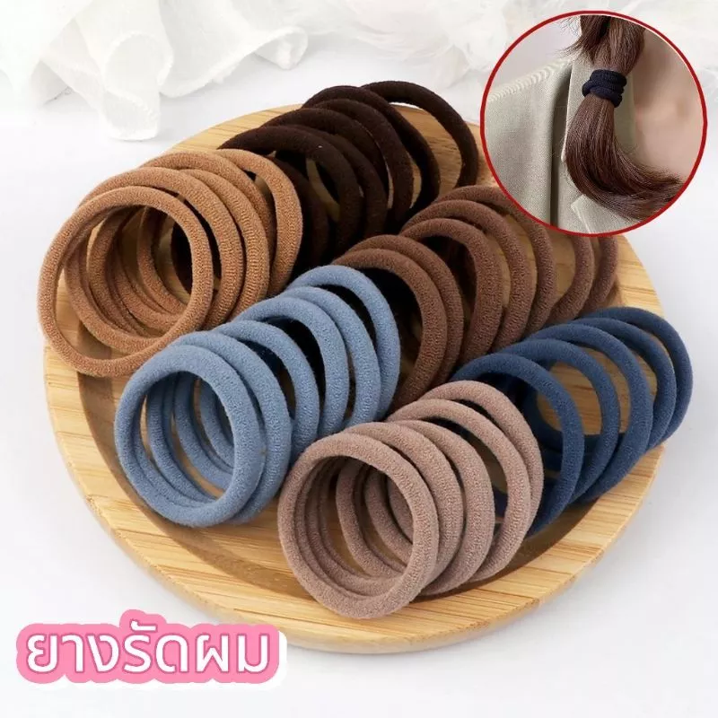 เชือกผูกผมสุดฮิตของเกาหลี เชือกมัดผมสีแคนดี้เกาหลี ยางรัดผมสไตล์เกาหลีสำหรับผู้หญิง