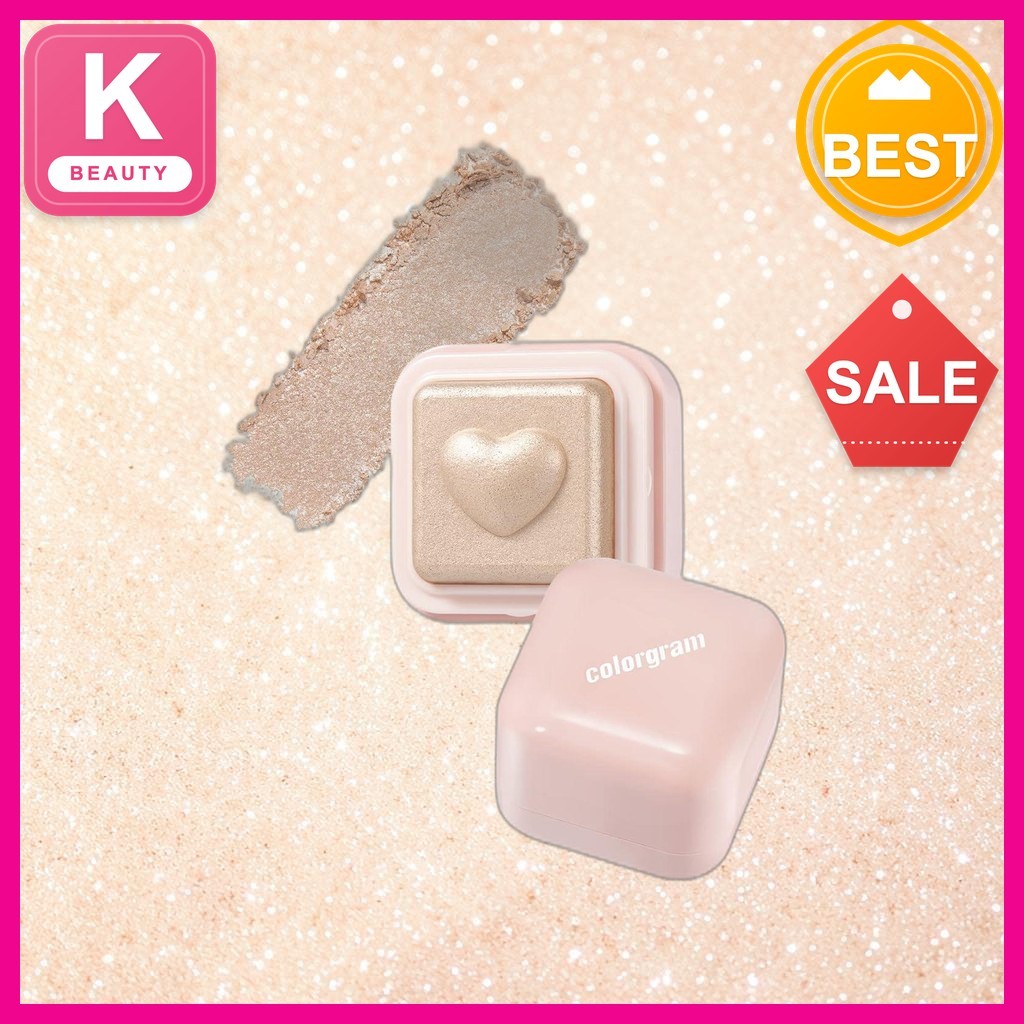 [Colorgram] Milk Bling Heartlighter 01 Peach Heart / Korean Highlighter / Peach Glow / ของแท้ 100% โ