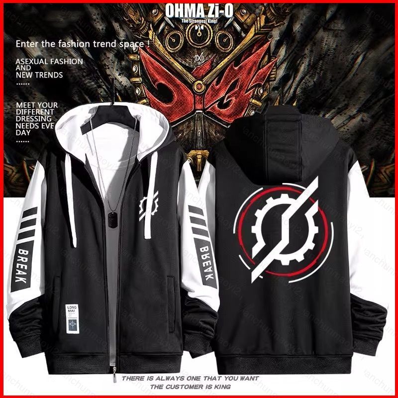 DC2 Kamen Rider Zi-O BUILD อะนิเมะซิป Hoodie coat แจ็คเก็ต Unisex Top