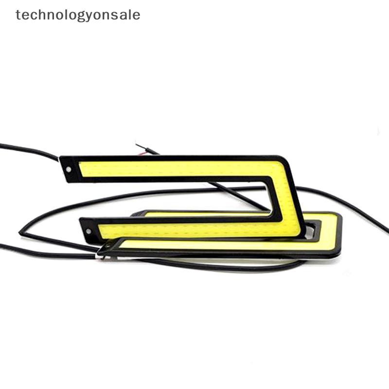 [Tech] 1PC U-Shaped 12V LED COB Car Auto DRL ขับรถไฟวิ่งกลางวันโคมไฟหมอก Boutique