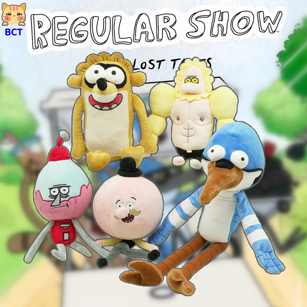 BCT✨Regular Show Plushie การ์ตูนแอนิเมชั่น Regular Show ตุ๊กตา Rigby Mordecai Benson ตุ๊กตาสนุกสำหรั