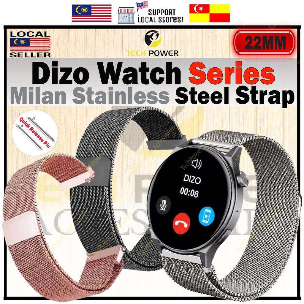 Dizo Watch,Pro/ Watch R/ Watch D,D Talk,D2 /Dizo Watch R2, Milan Stainless Steel Magnetic Strap 22mm