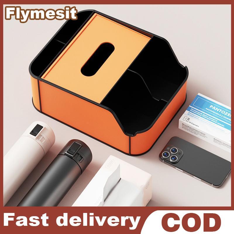 Flymesit Universal คอนโซลที่เท้าแขนกล่องเก็บสําหรับรถยนต์ผู้ถือถ้วยน้ําและเนื้อเยื่อสําหรับทุกวัน Commuting EN