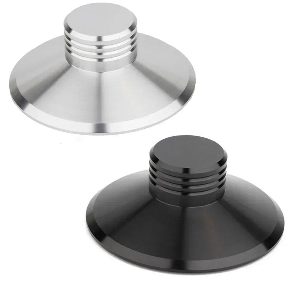 ใหม่ สีดํา/เงินบันทึกน้ําหนัก Clamp LP Vinyl Turntables Metal Disc Stabilizer