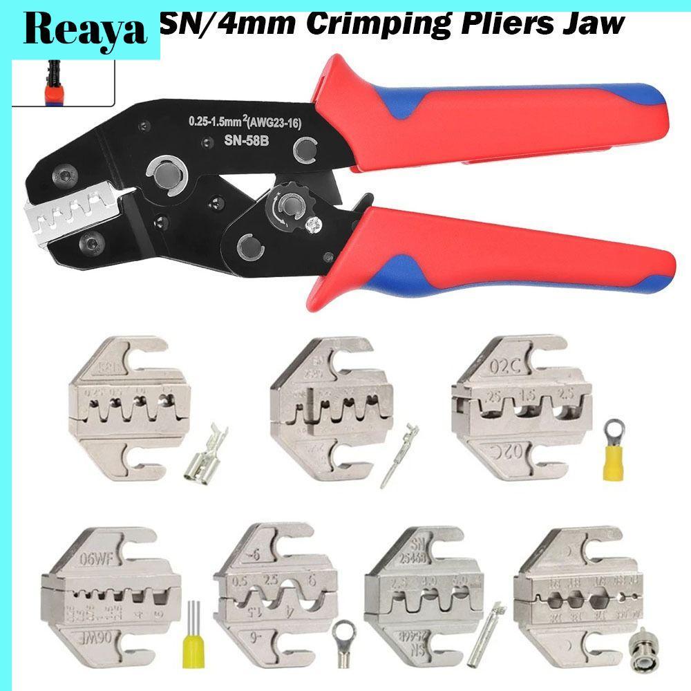REAYA CRIMPING คีมขากรรไกร, 06WF 2549 03H กว้าง 4 มม.SN CRIMPING คีม Jaw, 48B 58B โลหะผสม SN-2546B 0