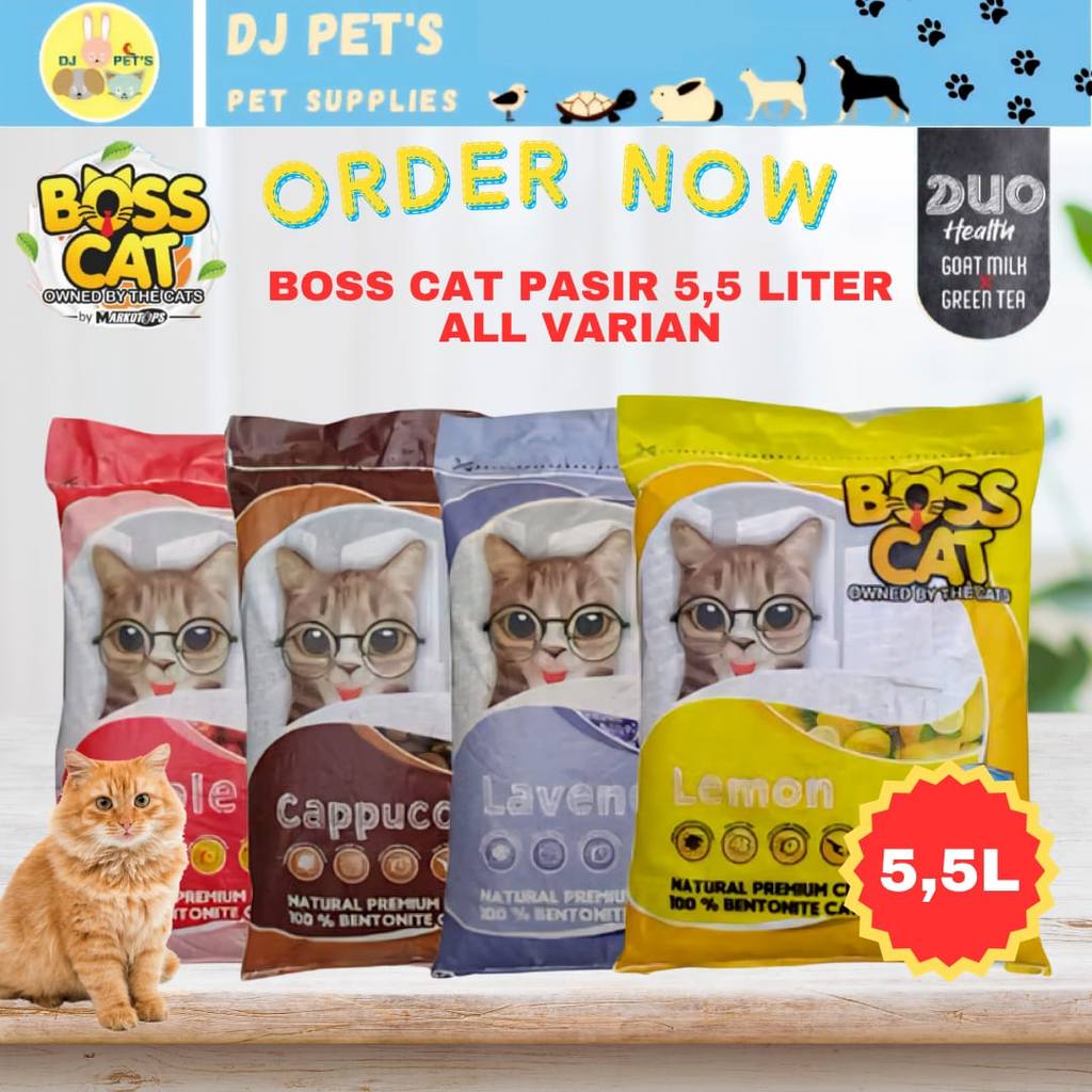 BOSS CAT ทรายแมว 5.5 ลิตร - Bos Cat Scented Clumping Litter 5.5 ลิตร