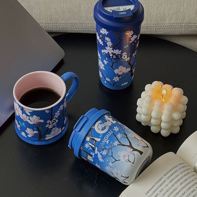 CHAGEE City Limited Edition Cup, Shanghai ถ้วยฉนวนสแตนเลสถ้วยโต๊ะเครื่องดื่มคู่ขนาดเล็ก