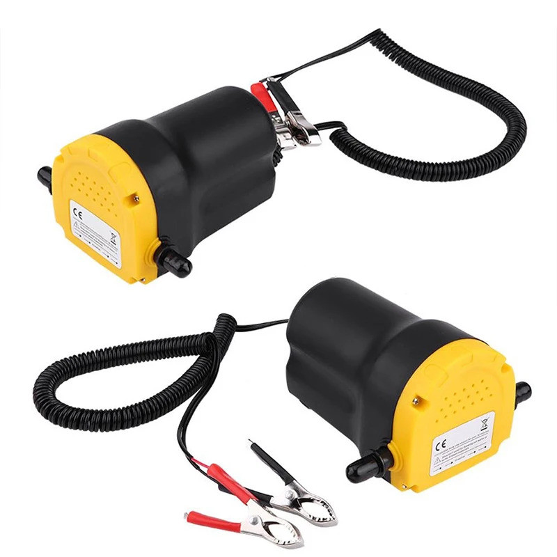 12V ไฟฟ้ารถปั๊มน้ํามันน้ํามันดิบของเหลวปั๊ม 60W Extractor Transfer เครื่องยนต์ปั๊มดูด + หลอดสําหรับร