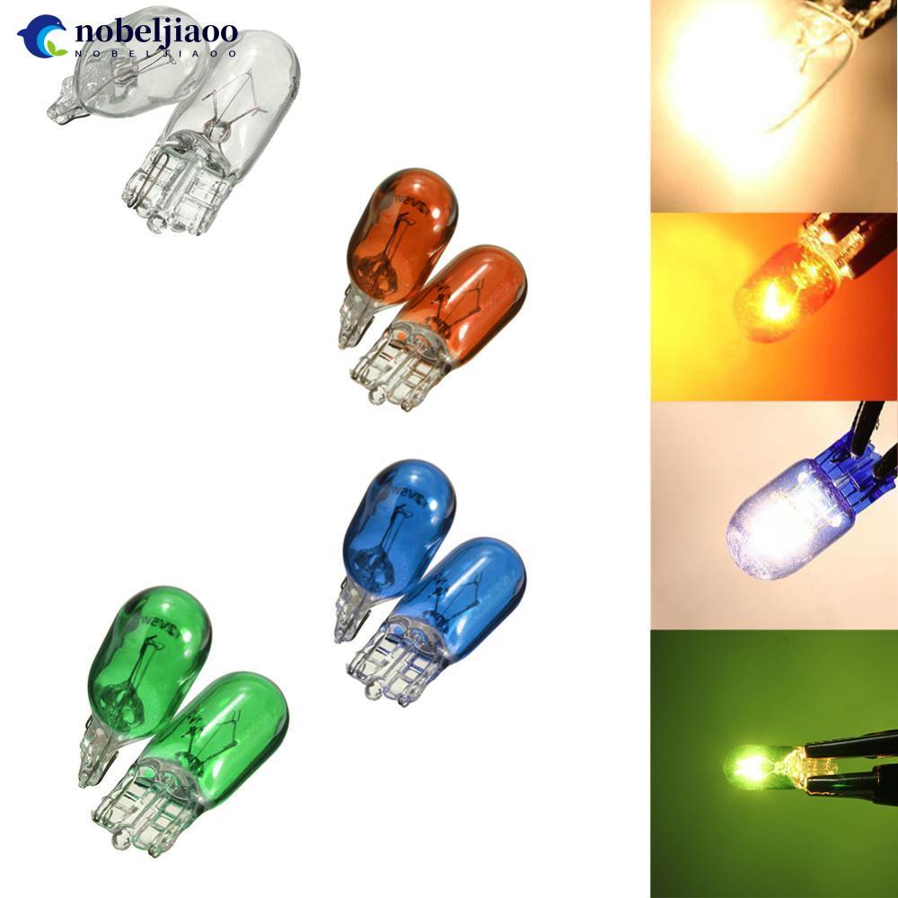 NOBELJIAOO 2 ชิ้น T10 Wedge ฮาโลเจน W5W 501 194 หลอดไฟ LED ภายในรถรถบรรทุกอัตโนมัติ H1J1