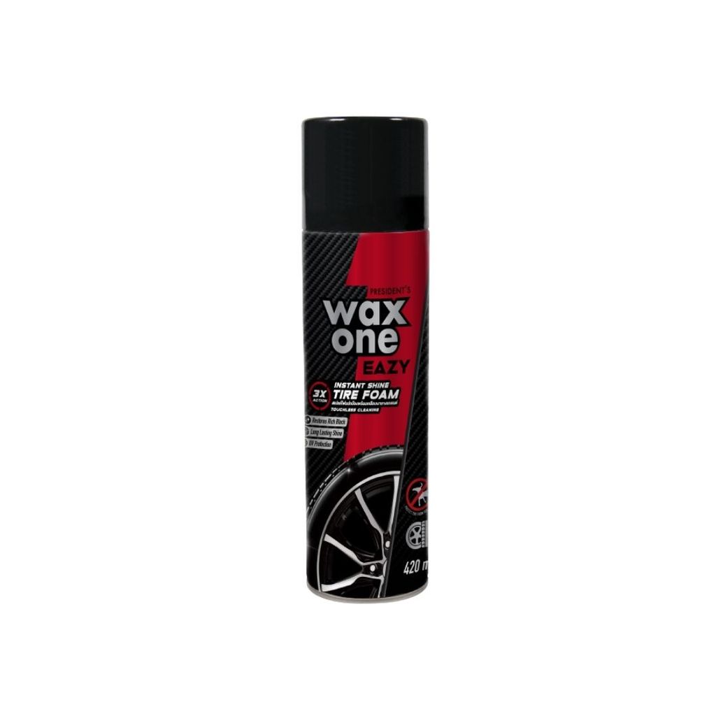แว็กซ์วัน สเปรย์โฟมทำความสะอาดยาง (Wax One Tire Foam Spray 420ml.)