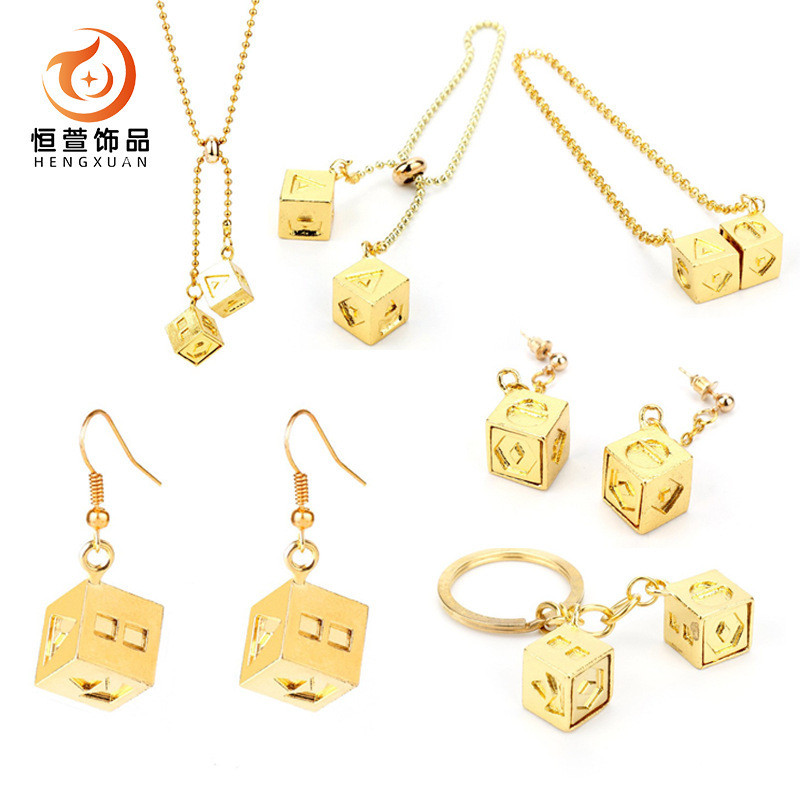 Spot Goods#Hot Sale Star Wars themed bracelets Jedi Knight Zoro Dice Keychain Necklace0423hw