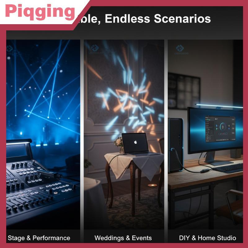 Piqging Mobile App DMX Controller USB RMD ไร้สาย 2 4G Dialer สําหรับ Stage Light Performance Setup T