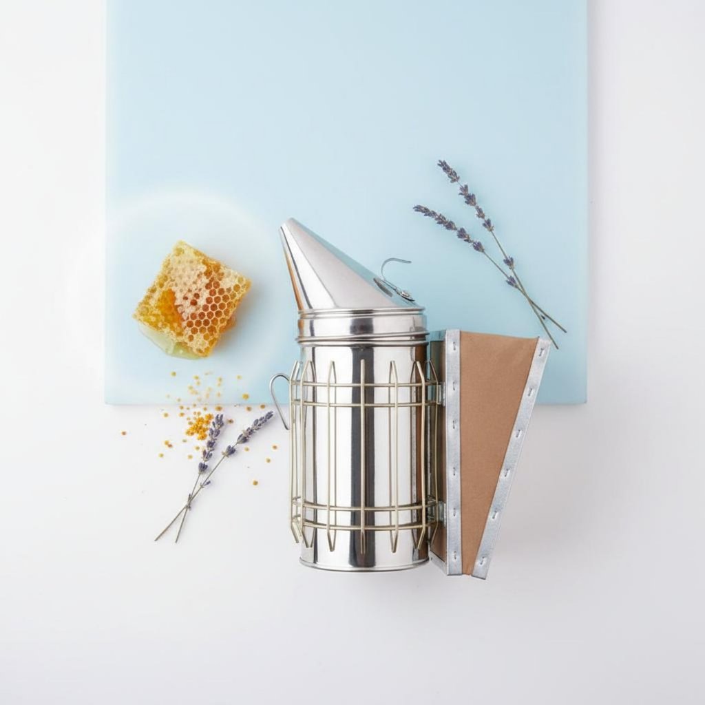 Leather Bellows Bee Smoker สแตนเลสหนายาวนาน Smoker สําหรับ Beekeepers, Aristpias, การตรวจสอบ Beehive