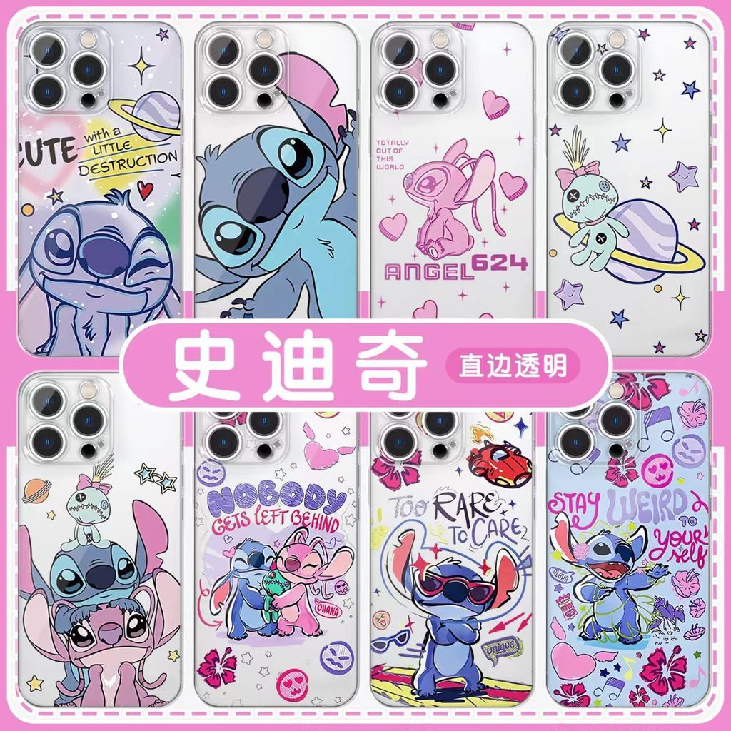 น่ารักการ์ตูนStitchสําหรับVIVO V60 Lite V50 V40 Lite Y76 Y75 Y36 Y400 Y51 2020 Y400 5Gฝาครอบโทรศัพท์