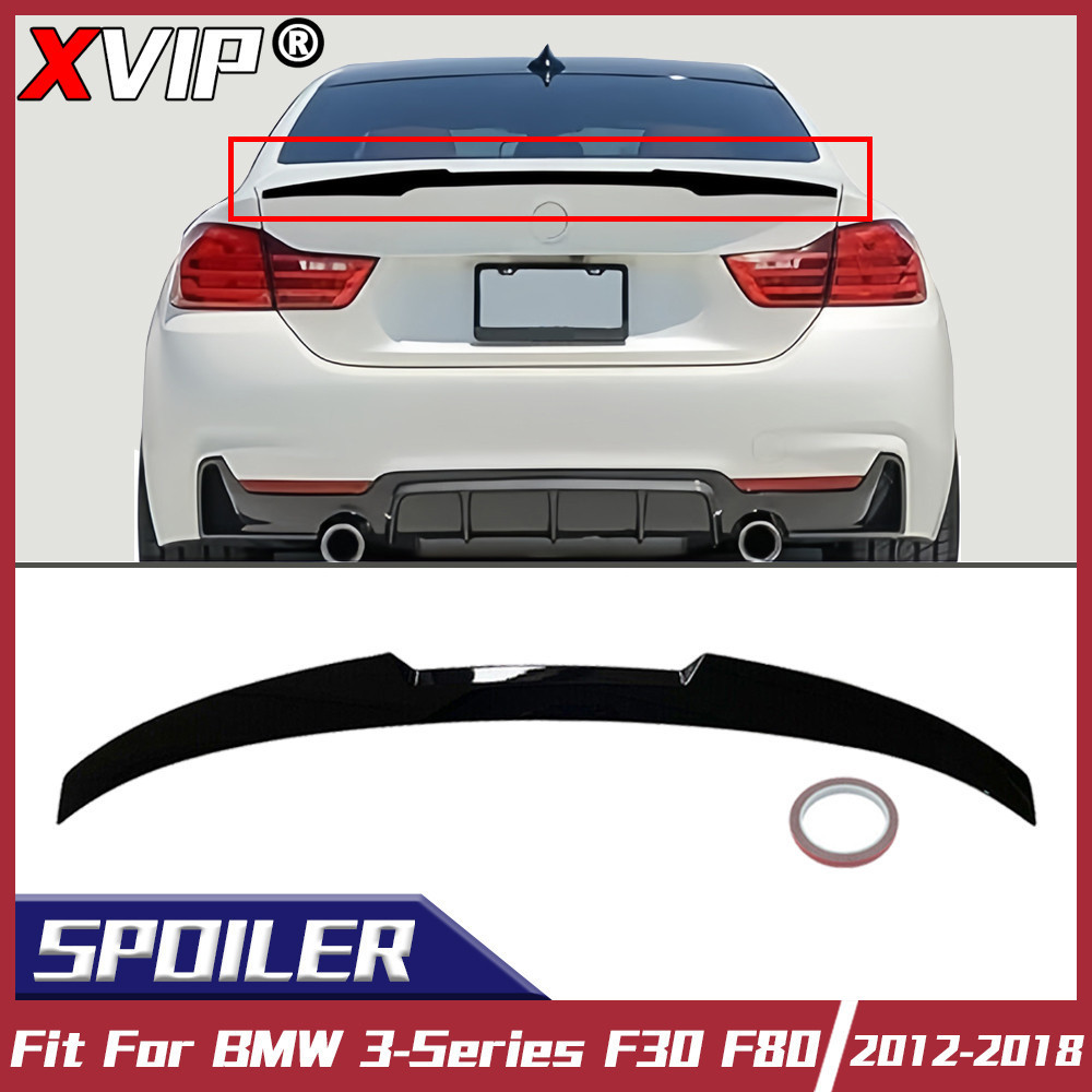 XPVIP 4 Dr M4 สไตล์ Universal สปอยเลอร์ปีกสําหรับ BMW 3 Series F30 F80 2012-2018 335i 328i ด้านหลังค