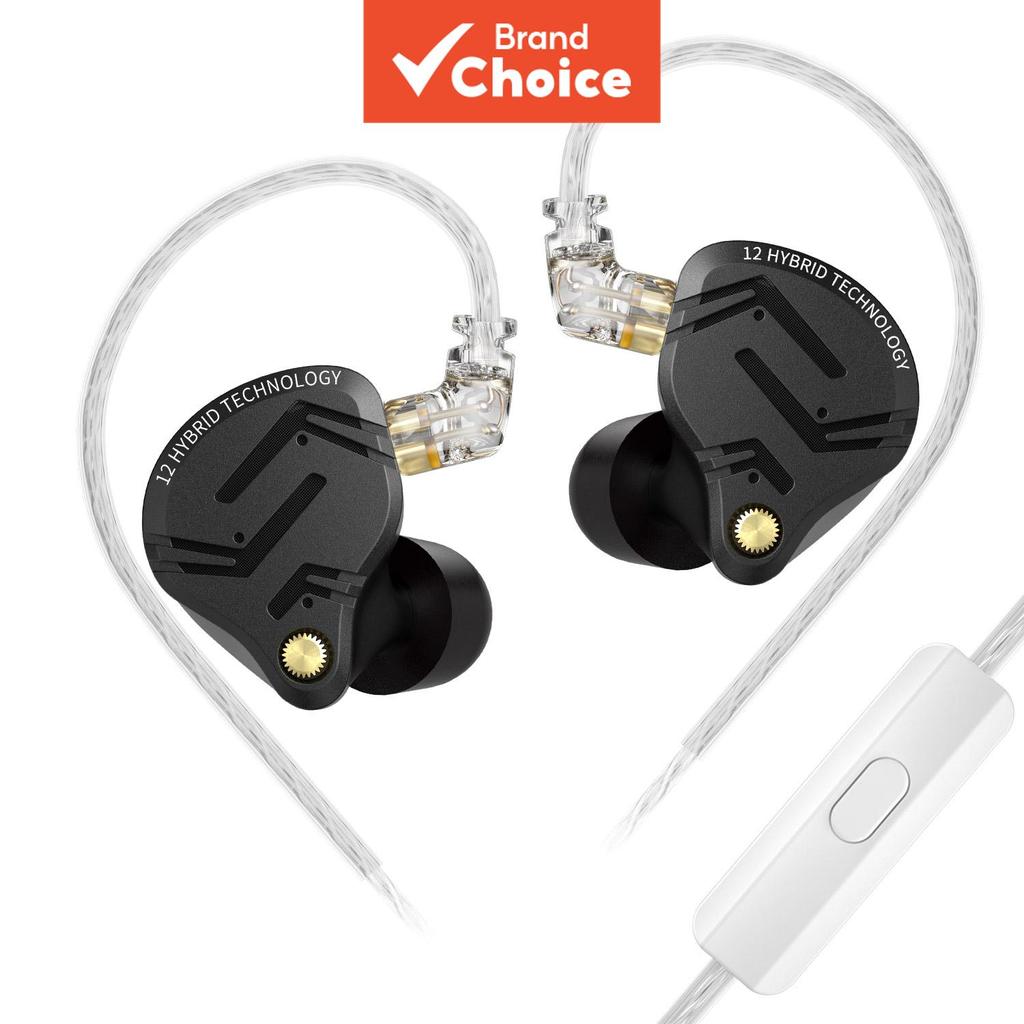 KZ ZS12 PRO X IEM หูฟังในหูสําหรับเล่นเกม 1DD 5BA Hybrid หูฟังแบบมีสายที่ดีที่สุดหูฟังสเตอริโอ HiFi พร้อม 2PIN สําหรับชุดหูฟัง Audiophile