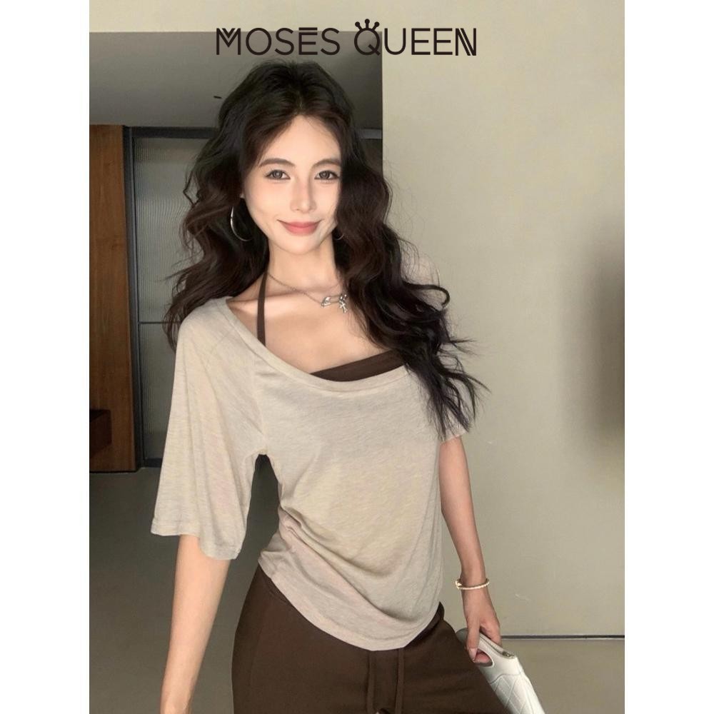 MOSESQUEEN เสื้อกล้ามสไตล์เซ็กซี่สำหรับทุกโอกาสในหน้าร้อน รูปที่ 8