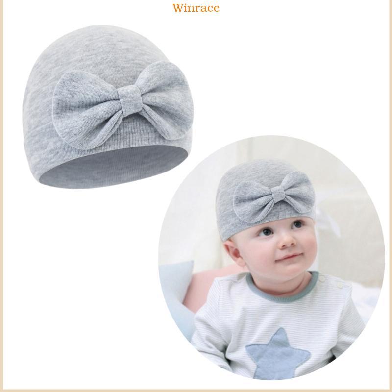 WRC 2025 หมวกเด็ก Bowknot สำหรับฤดูใบไม้ผลิและฤดูร้อน ออกแบบมาสำหรับทารกแรกเกิดและป้องกันลม
