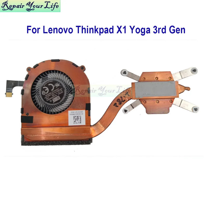 FZLaptop CPU Cooler พัดลมฮีทซิงค์สําหรับ Lenovo ThinkPad X1 โยคะ 260 1st X1 คาร์บอน 4th Gen 01AW976 