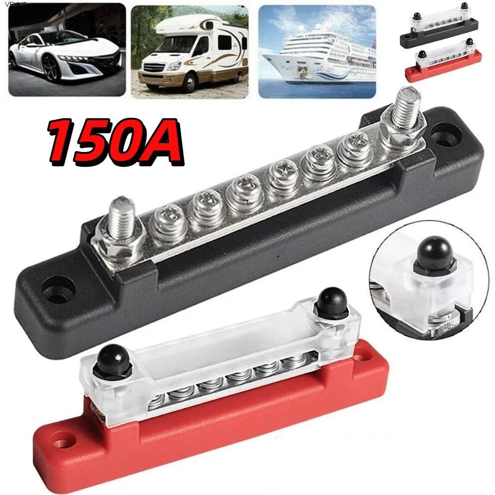 VEXUS Power Distribution Block, 12V กันน้ําไฟฟ้า Terminal Block, Power Distribution 1/4 นิ้ว 10 Way 