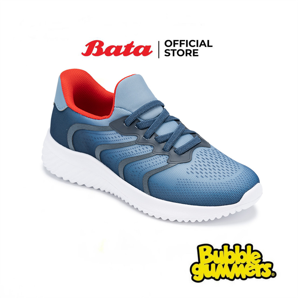 Bata บาจา BBG รองเท้าผ้าใบ สนีคเกอร์ แบบสวม สำหรับเด็กผู้ชาย รุ่น EASY SLIDE  COOL_G126 สีน้ำเงิน 3319334 ราคา ถูกที่สุด ดีลบีเคเค