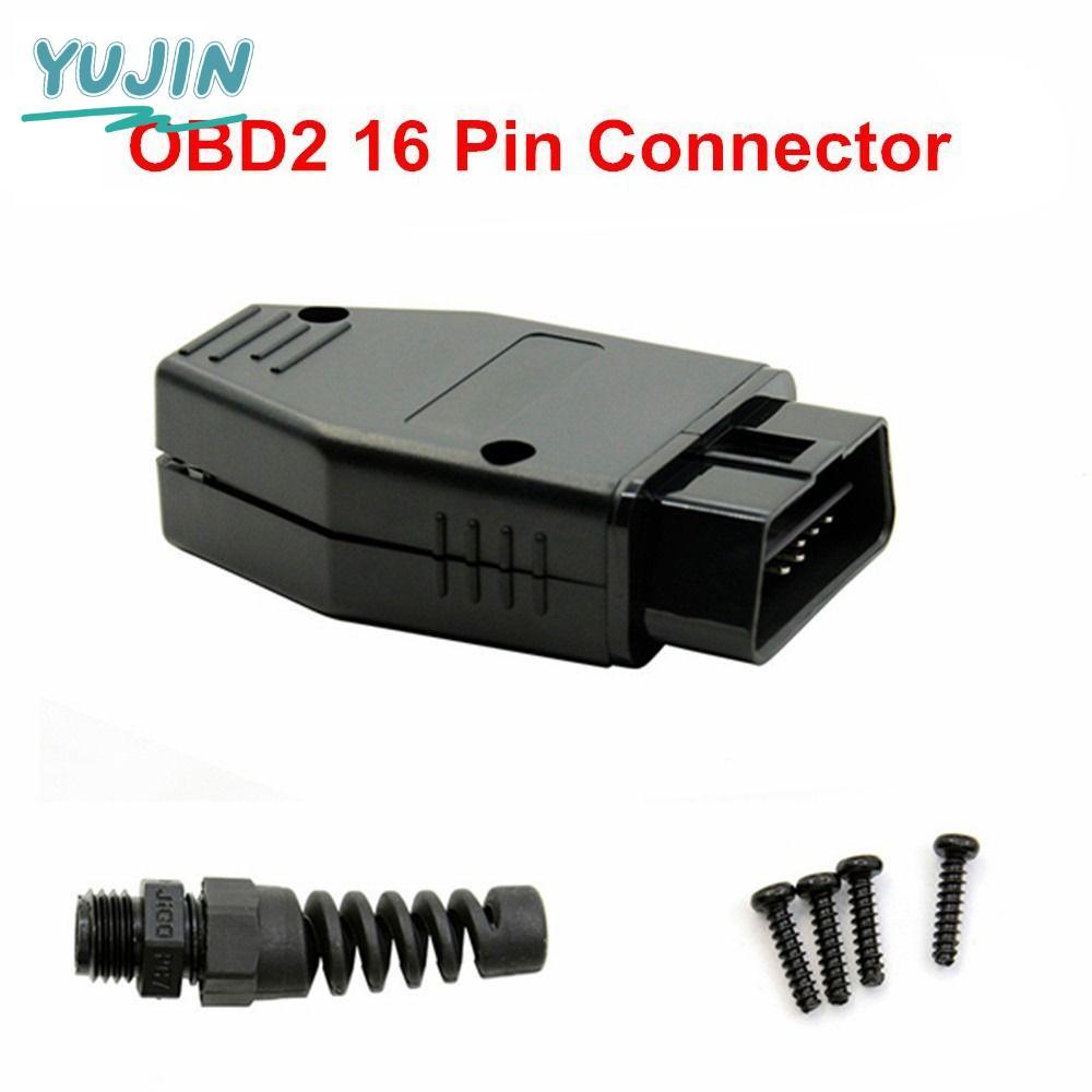YUJIN OBD2 Connector อะไหล่อุปกรณ์เสริมสากล OBD ปลั๊กชาย