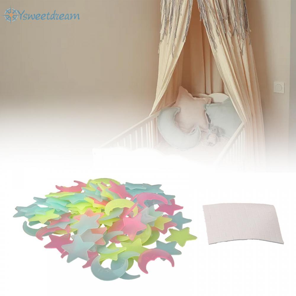 【SWTDRM】Stickers Ceiling Decal Wall Living Room Luminous DIY 100PC Stickers Night 100pcs