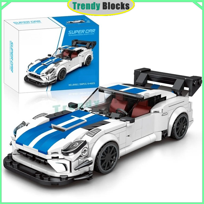 Dodge Viper,Racing Car,Building Blocks,Speed Champions ของเล่นของขวัญสําหรับเด็กผู้ชาย,JD082