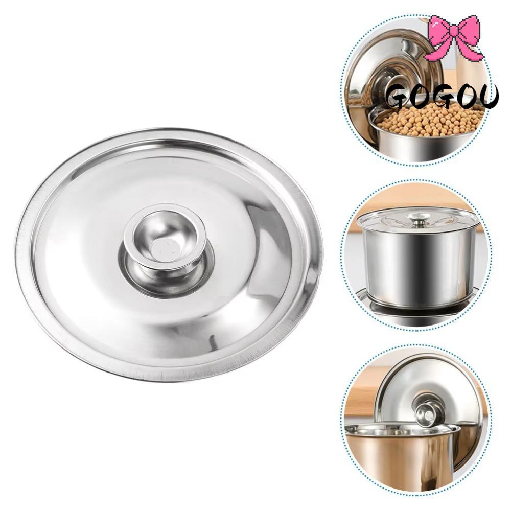 GOGOU ฝาปิดหม้อ, ข้นฝาหม้อกลมสากล, เปลี่ยนสแตนเลส 10-24 ซม. ฝาปิดอาหารในครัวอุปกรณ์ครัว