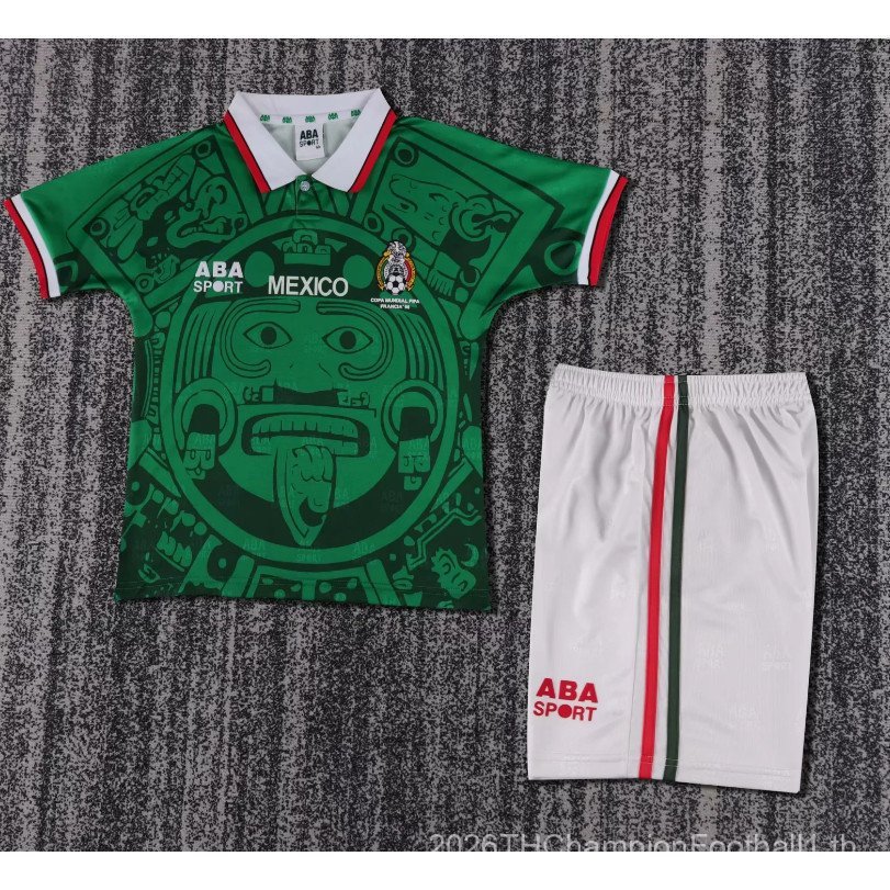 [Kids SSS+]ชุดขาสั้นฟุตบอล Retro Mexico