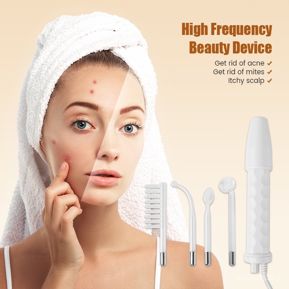 Portable High-frequency Electric Therapy Comb Skin Tightening High Frequency Facial Wand Face Machin