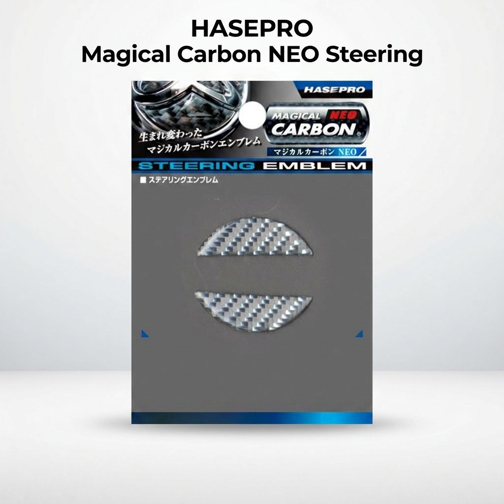 HASEPRO Magical Carbon NEO Steering Emblem (Silver) for Nissan Juke / Cube / Dayz