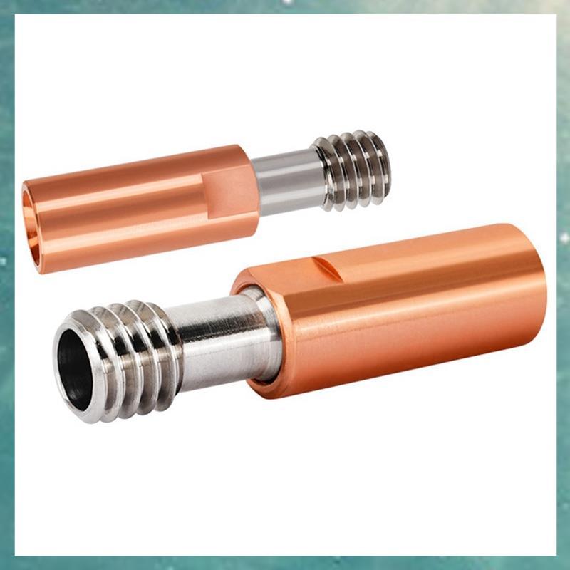 T QL I 2 ชิ้น All-Metal CR10-TCrazy Heat Break ไทเทเนียมคอทองแดง 27 มิลลิเมตรสําหรับ CR10 -10S Hotend 3 5 3D เครื่องพิมพ์