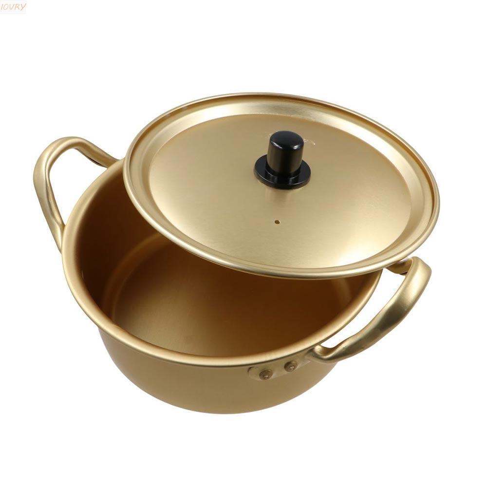 หม้อก๋วยเตี๋ยว IVORY Aluminium Fast Breakfast Noodles Milk Egg Soup Pot Golden Small Soup Pot