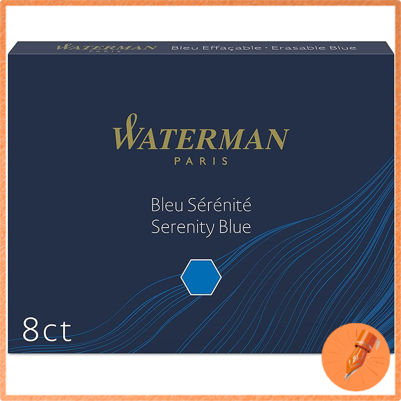WATERMAN Waterman Refill Ink Serenity Blue (Florida Blue) S0110860 1.4ml Genuine Imported Product