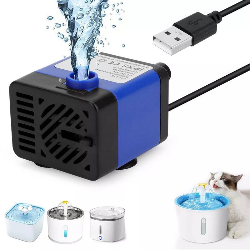 คอเต่าngnnnnneck neckeck DC 5V USB Mini Submersible Water Pump สําหรับน้ําพุสัตว์เลี้ยง, Aquarium Fi