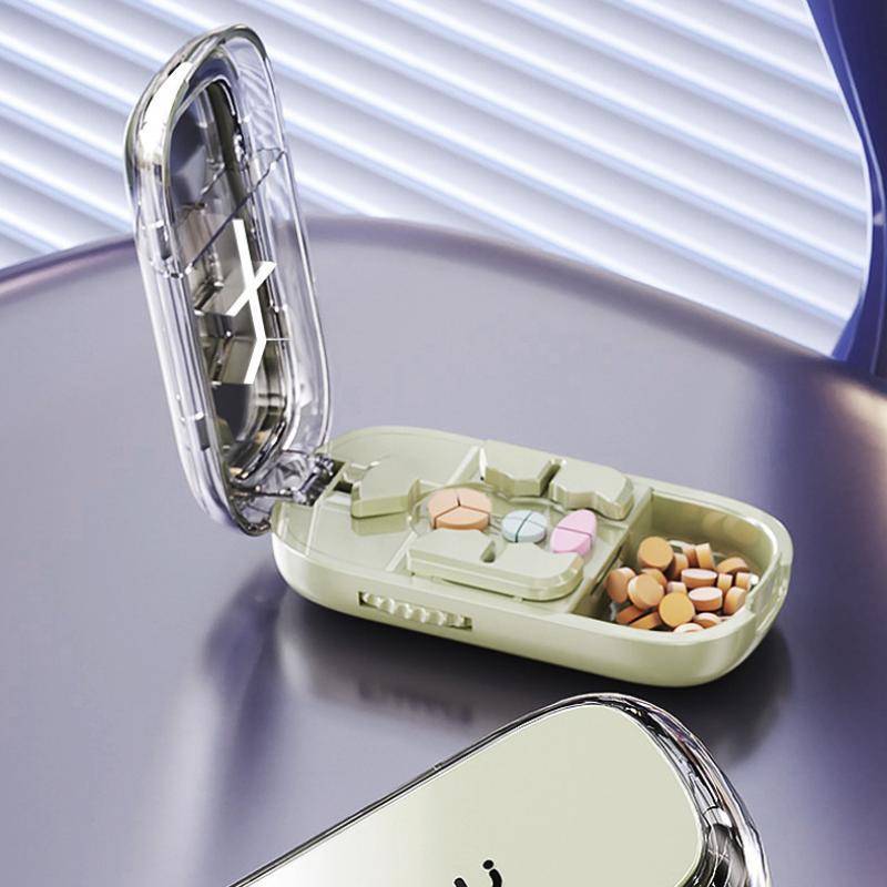 คอเต่าMngnnnneckneckeck d 3in1 เครื่องตัดยาตัดที่แม่นยําเดิมครึ่ง / Third / Quarter Drug Divider Org