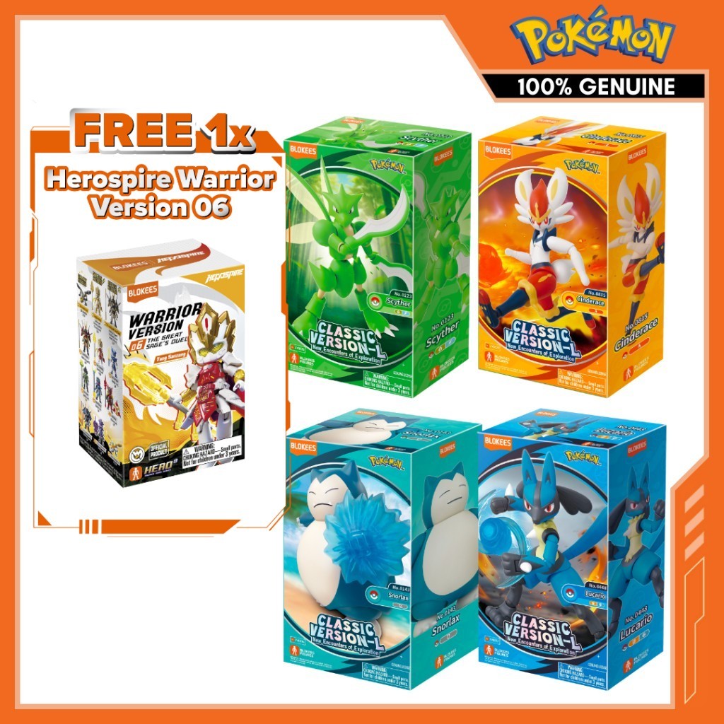 Blokees Pokémon - Classic Edition CV-L Model Kit - การเผชิญหน้าใหม่แห่งการสํารวจ
