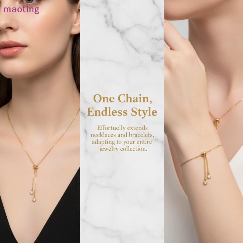 [เหมา] DIY แหวนเลื่อนโซ่ปรับได้ 5 มม.ลูกปัดยางสําหรับสร้อยข้อมือทําด้วยมือ Nelace เครื่องประดับหัตถกรรมโครงการซัพพลาย [MT]