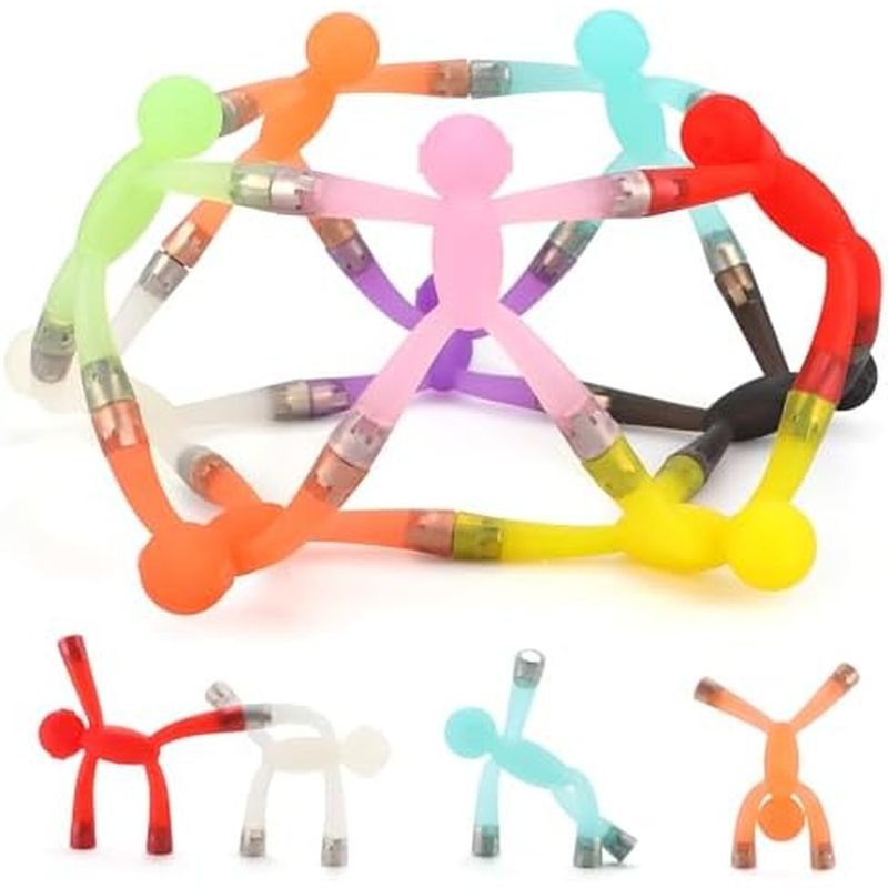 Boxgear Magnet Men – 10-Piece Magnetic Travel Toys: Valentines Day Gift for Kids Toddlers, Road Trip