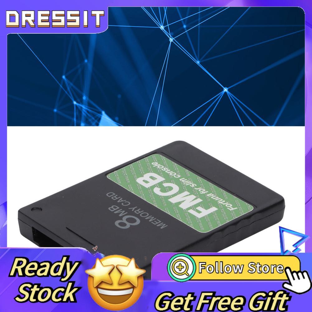 dressit-th การ์ดหน่วยความจำ EVGATSAUTO สำหรับ PS2 Slim Console พร้อม 8MB / 16MB 32MB 64MB SPCH - 7 9