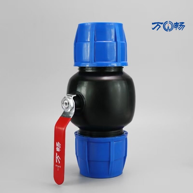 PE Quick Ball Valve Joint Tap Water Pipe PE Quick Joint สามทางชลประทานท่อข้อศอก pe Quick Joint